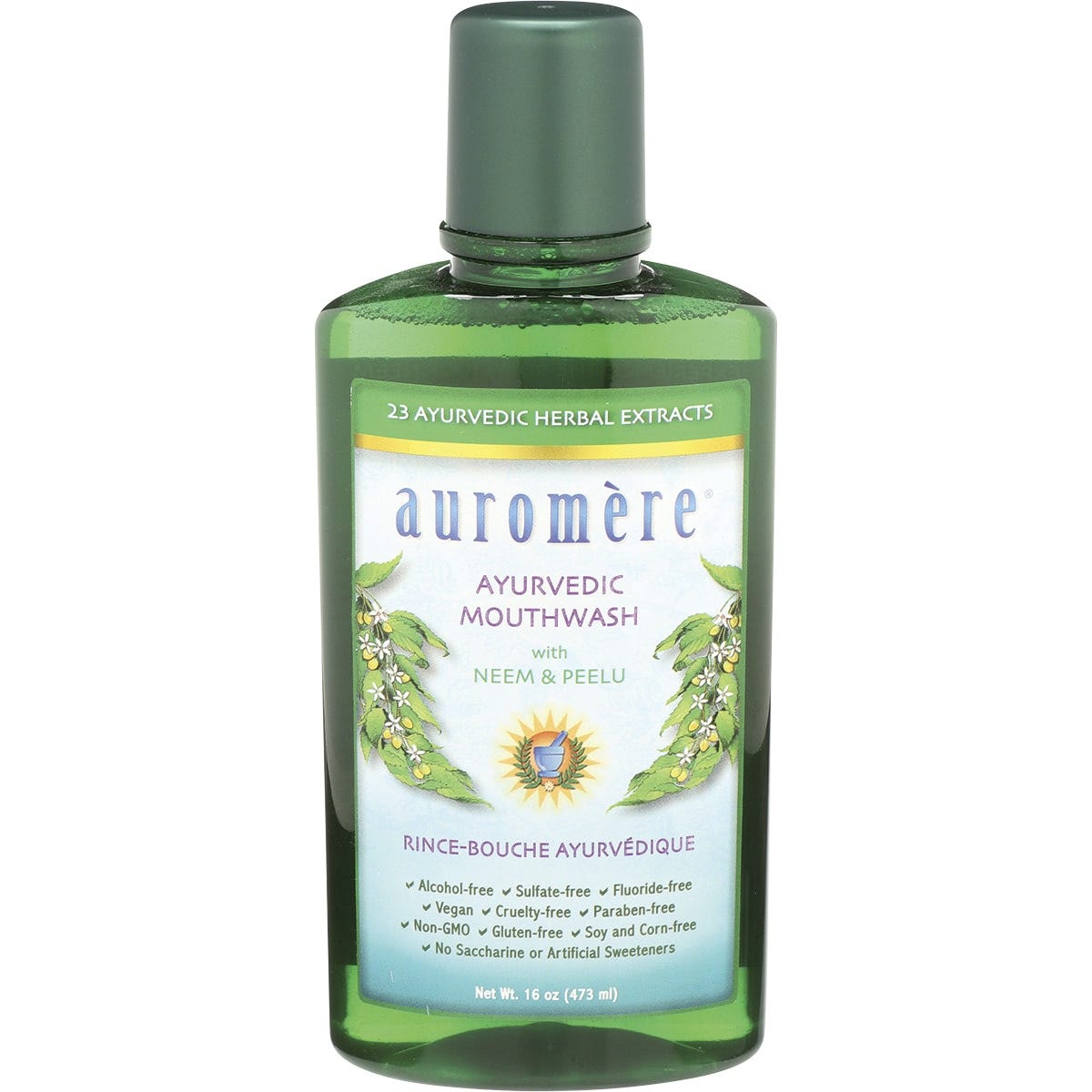 Auromere- Mouthwash Ayurvedic Neem & Peelu-6x473ml