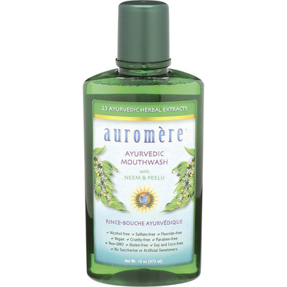 Auromere- Mouthwash Ayurvedic Neem & Peelu-6x473ml