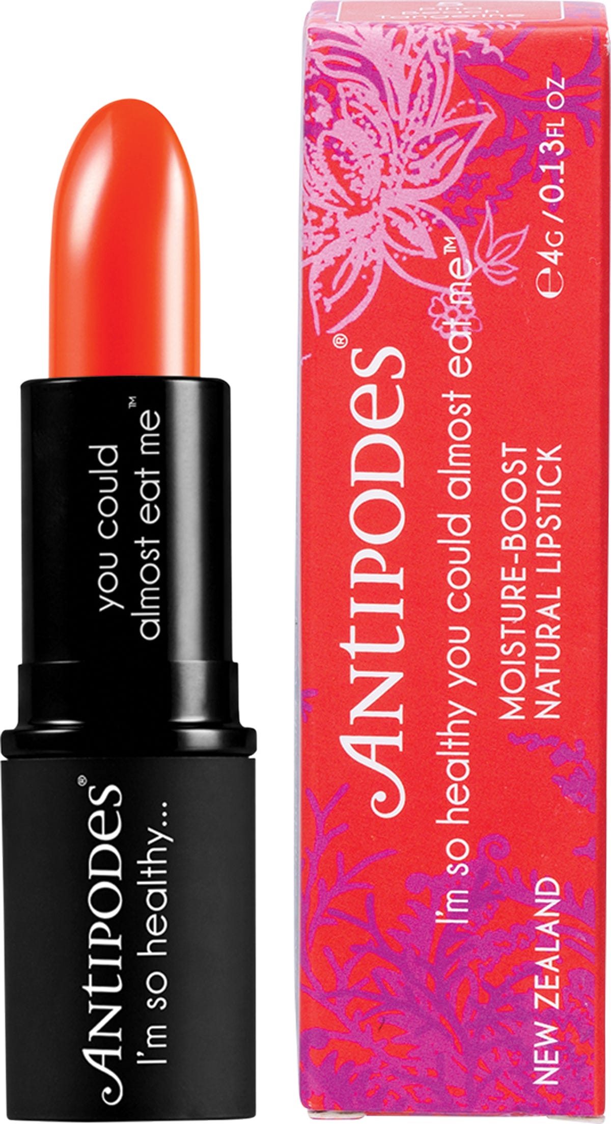 Antipodes- Piha Beach Tangerine Lipstick-4g