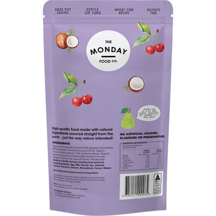 The Monday Food Co.- Activated Buckwheat Granola Sour Cherry-270g