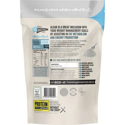 Protein Supplies Australia- Alcar Acetyl L-Carnitine Pure-200g
