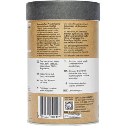 Amazonia- Raw Protein Isolate Choc Coconut-390g