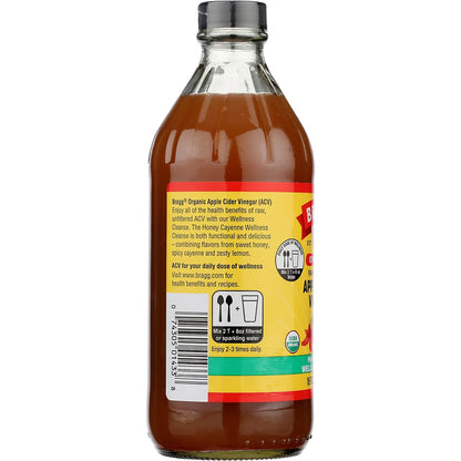 Bragg- Apple Cider Vinegar Honey Cayenne Wellness Cleanse-473ml