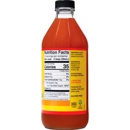 Bragg- Apple Cider Vinegar & Honey Unfiltered with The Mother-473ml