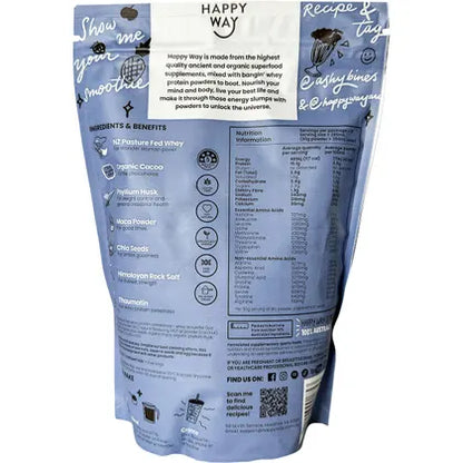 Happy Way- Ashy Bines Whey Protein Powder Choc Coconut-500g