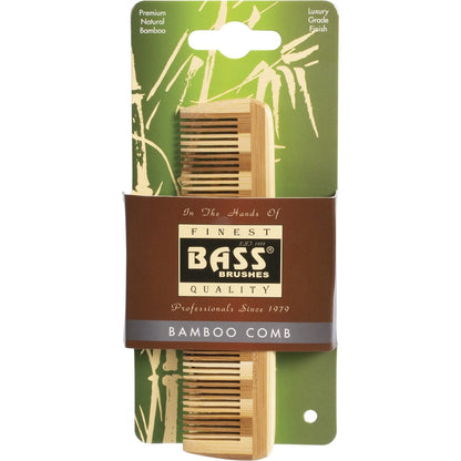 Bass- Bamboo Comb Pocket Size Fine Tooth