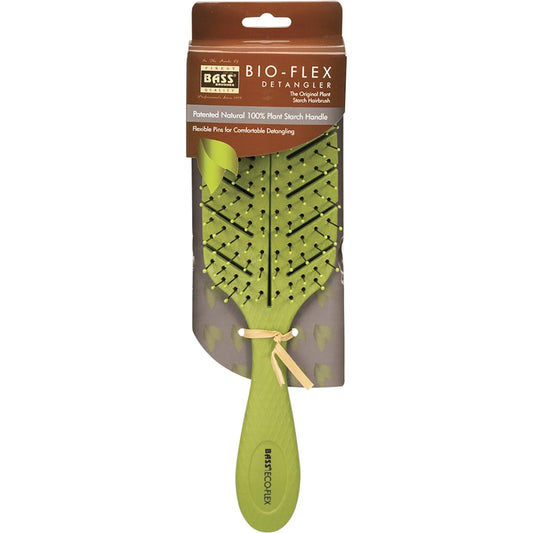 Bass- Bio-Flex Detangler Hair Brush Green