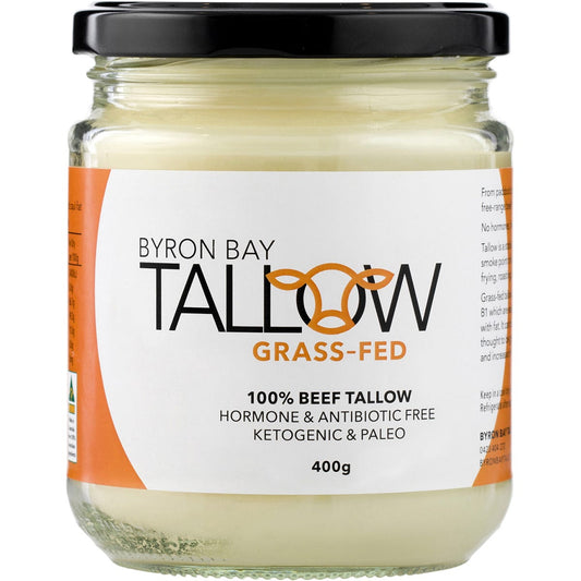 BYRON BAY TALLOW- Grass Fed Beef Tallow-400g