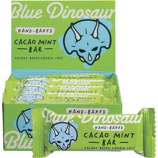 Blue Dinosaur- Cacao Mint Hand-Baked Bar-12x45g