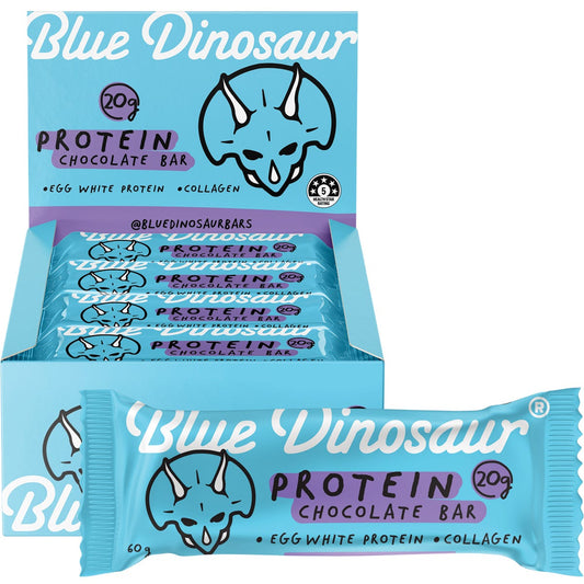 Blue Dinosaur- Chocolate Protein Bar-12x60g