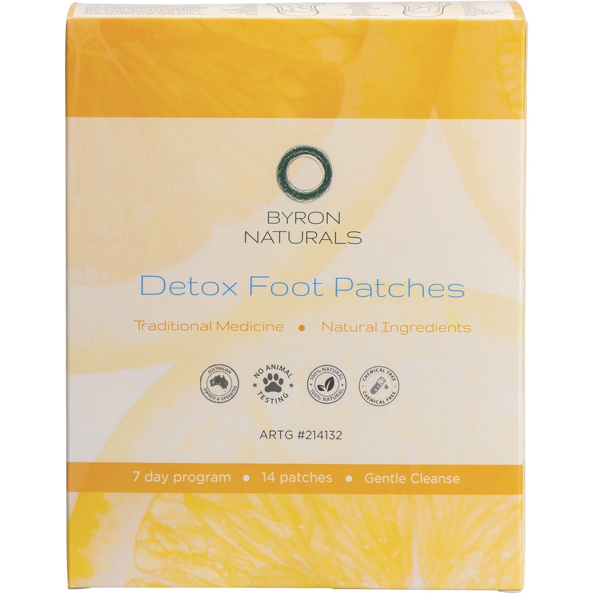 Byron Naturals- Foot Patches (Contains 14 Patches)-7 Pairs