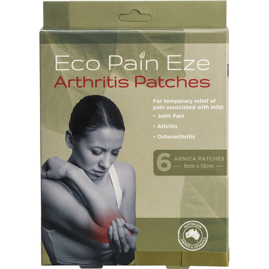 Byron Naturals- Eco Pain Arthritis Arnica Patches-6pk
