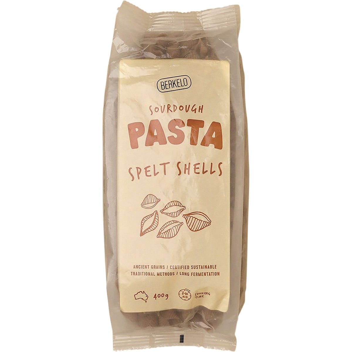 Berkelo- Sourdough Pasta Spelt Shells-400g