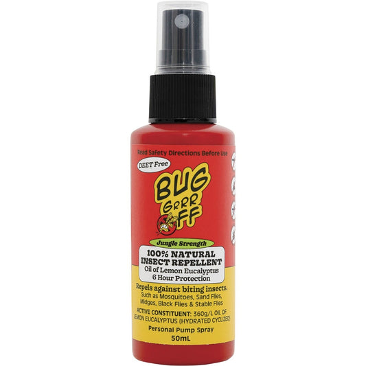 Bug-Grrr Off- 100% Natural Insect Repellent Jungle Strength Spray- 50ml