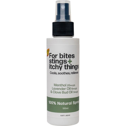 Bug-Grrr Off- For bites stings + itchy things 100% Natural Spray-100ml