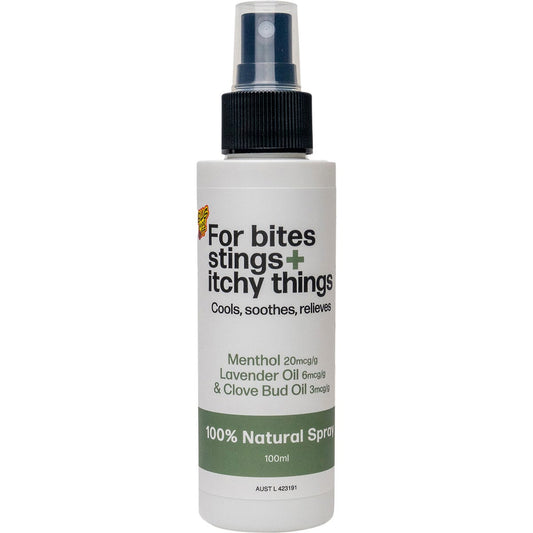 Bug-Grrr Off- For bites stings + itchy things 100% Natural Spray-100ml