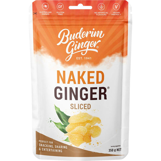 Buderim Ginger- Naked Ginger Sliced-350g