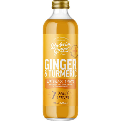 Buderim Ginger- Ginger & Turmeric Wellness Shots-350ml