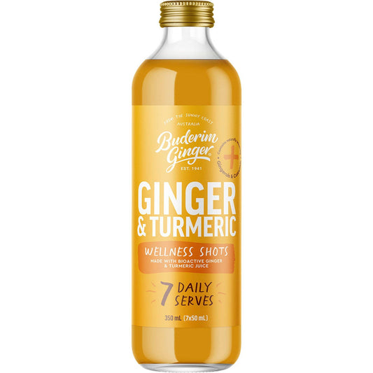 Buderim Ginger- Ginger & Turmeric Wellness Shots-350ml