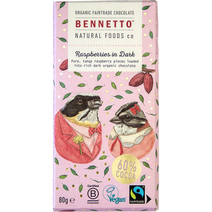 Dr Superfoods- Raspberries Organic Dark Chocolate-125g