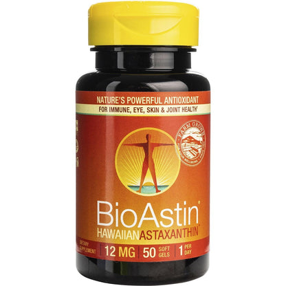 Bioastin- Hawaiian Astaxanthin Gel Caps 12mg-50 Caps