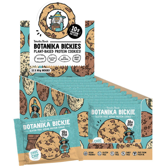 Botanika Blends- Botanika Bickie Protein Cookie Choc Chip-12x60g