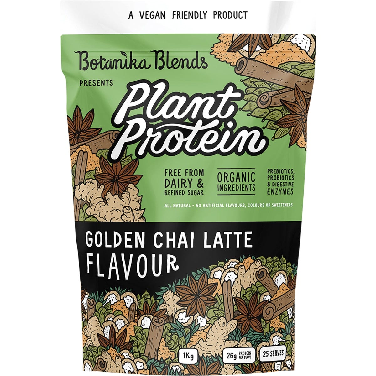 Botanika Blends- Plant Protein Golden Chai Latte-1kg