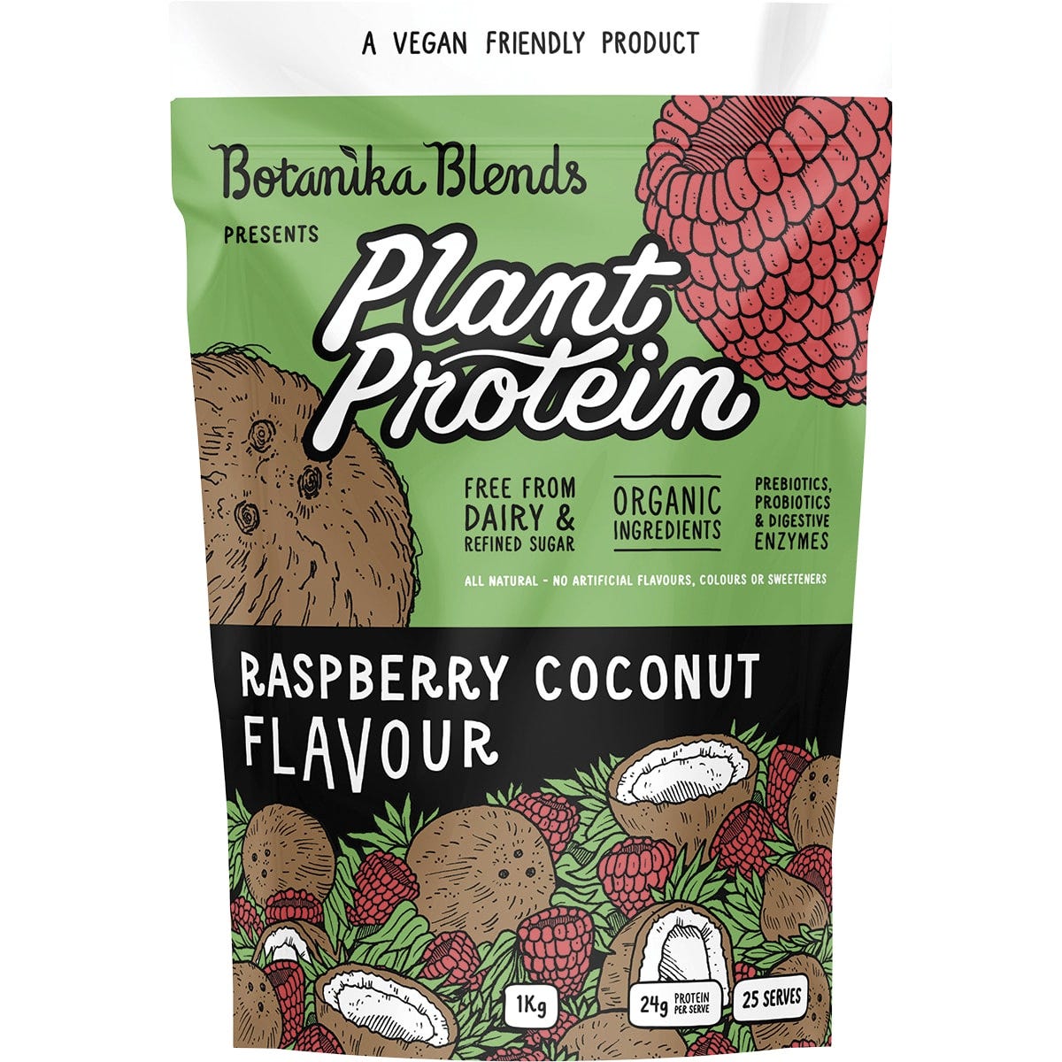 Botanika Blends- Plant Protein Raspberry Coconut-1kg