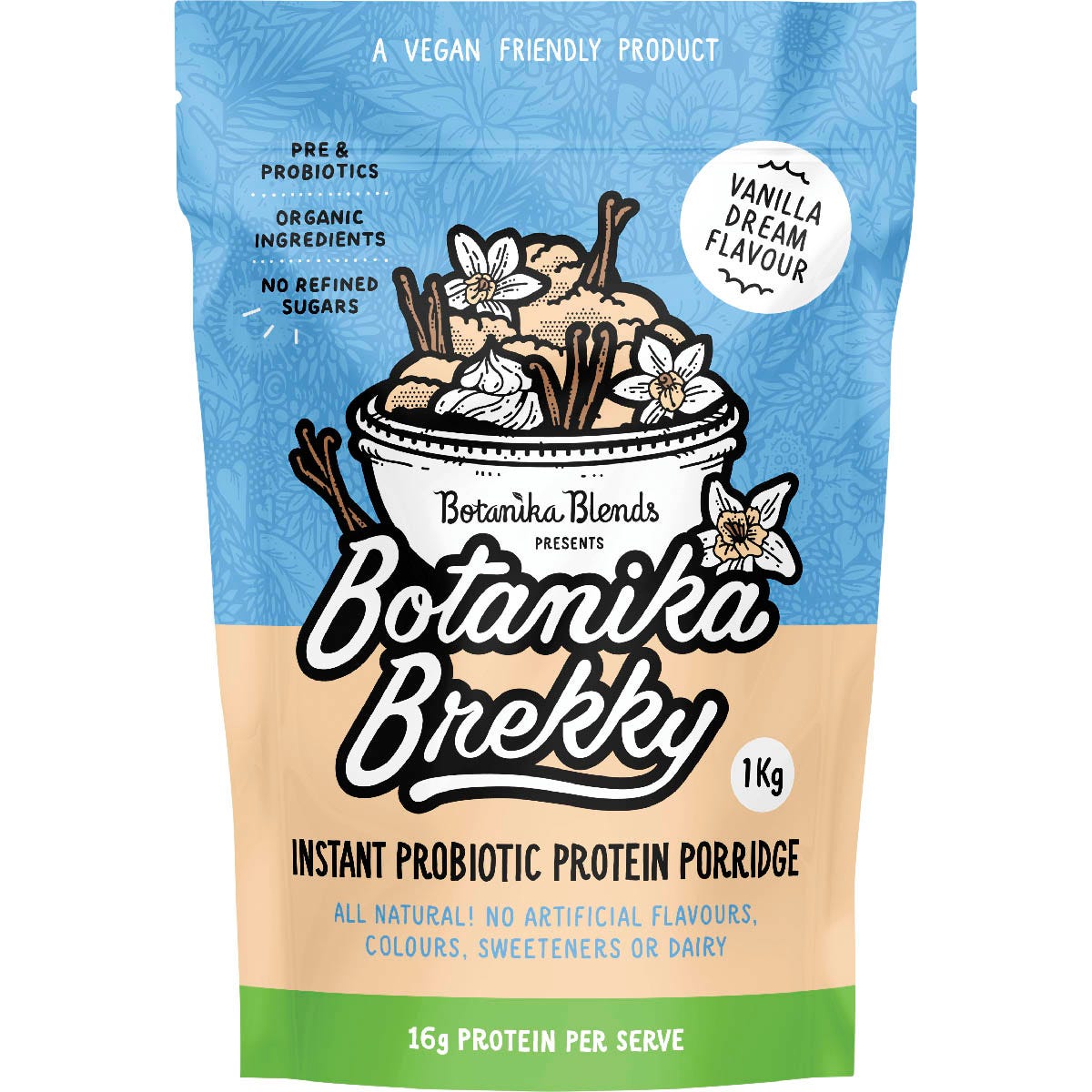 Botanika Blends- Botanika Brekky Probiotic Porridge Vanilla Dream-1kg