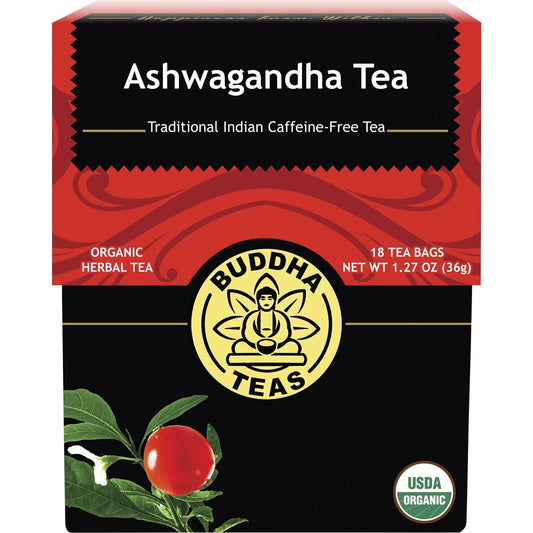 Buddha Teas- Organic Herbal Tea Bags Ashwagandha Tea-18pk