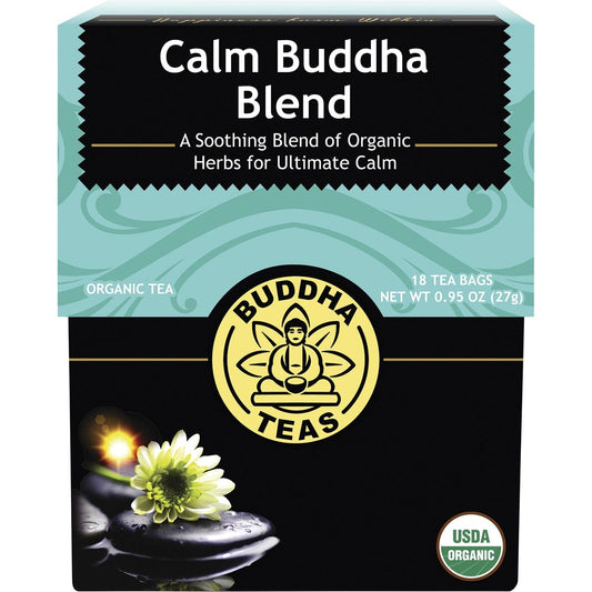 Buddha Teas- Organic Herbal Tea Bags Calm Buddha Blend-18pk