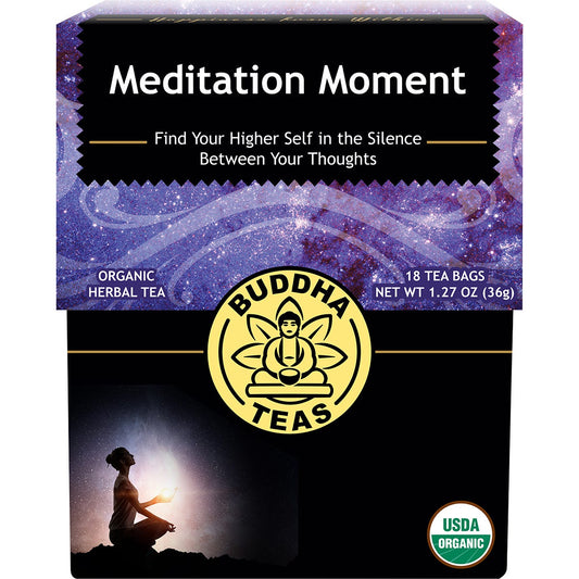 Buddha Teas- Organic Herbal Tea Bags Meditation Moment-18pk