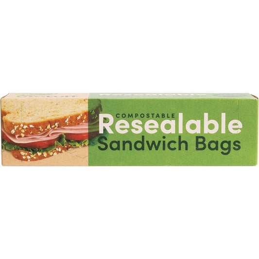 Biotuff- Resealable Sandwich Bags 18x17cm-30pk