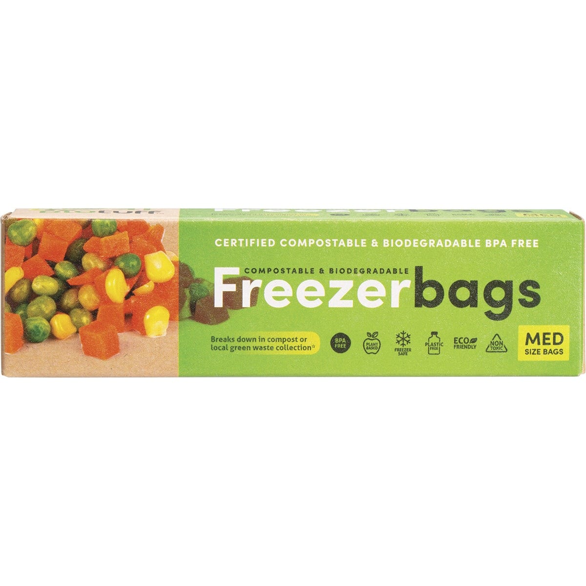 Biotuff- Compostable Freezer Bags Medium 4L-25pk