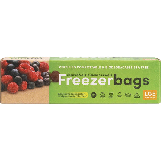 Biotuff- Compostable Freezer Bags Large 6L-20pk