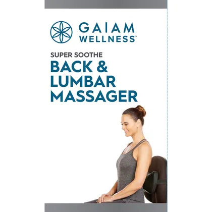 Gaiam- Back & Lumbar Massager with Standard & Car Power Adaptor