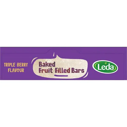 Leda- Baked Fruit Filled Bars Triple Berry Multipack 5 Bars-6x190g