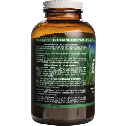 Green Nutritionals- Barleygrass 100% Australian Organic-200g