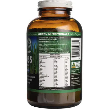 Green Nutritionals- Barleygrass 100% Australian Organic-200g
