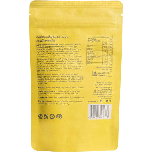 Eden Healthfoods- Bee Pollen Raw & Unprocessed-180g