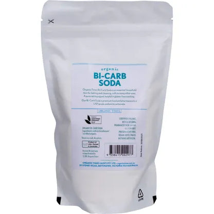 Organic Times- Bi-Carb Soda Organic Pharmaceutical Grade-500g