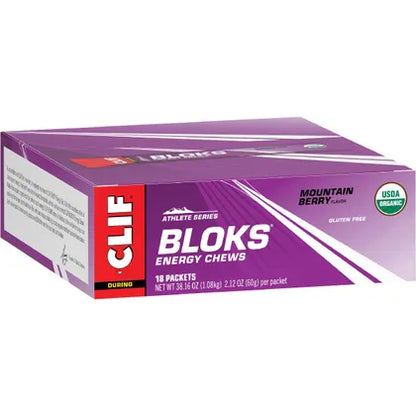 CLIF- Bloks Energy Chews Mountain Berry-18x60g