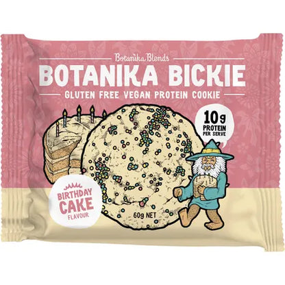Botanika Blends- Botanika Bickie Protein Cookie Birthday Cake-12x60g