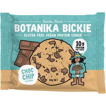 Botanika Blends- Botanika Bickie Protein Cookie Choc Chip-12x60g
