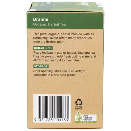 Planet Organic- Brahmi Herbal Tea Bags-25pk