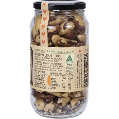 Mindful Foods- Brazil Nuts Organic & Activated-600g