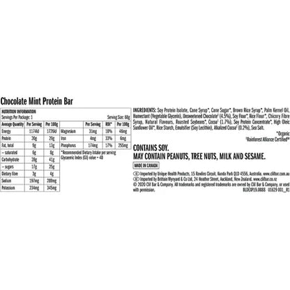 CLIF- Builders Bar Chocolate Mint-12x68g