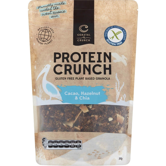 Coastal Crunch- Protein Crunch Granola Cacao, Hazelnut & Chia-320g