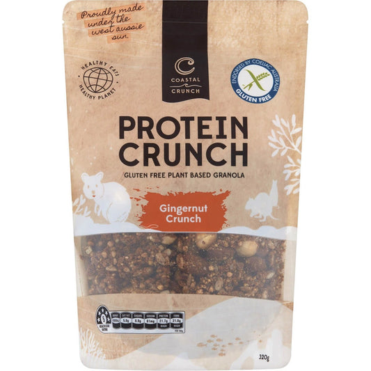 Coastal Crunch- Protein Crunch Granola Gingernut Crunch-320g