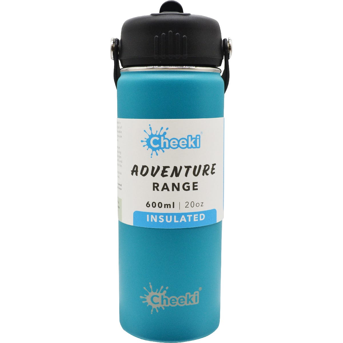 Cheeki- Stainless Steel Bottle Adventure Insulated Aqua-600ml